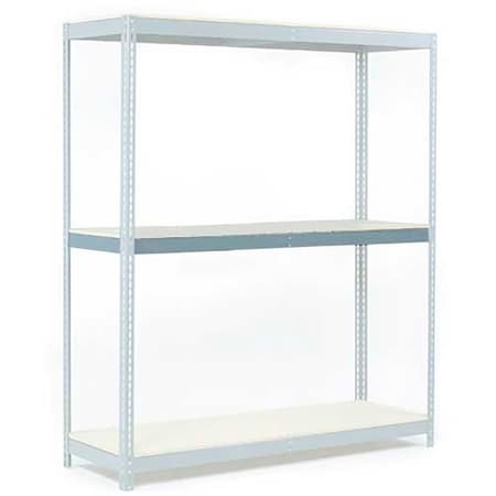 Global Industrial Additional Level For Wide Span Rack 96Wx24D Wood Deck 800 Lb Capacity, GRY B2297152